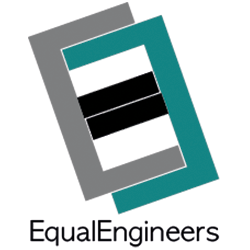 EqualEngineers logo. Picture of two interlocking capital Es 