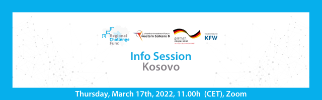  Info Session in Kosovo will be held on Thursday, March 17th, 2022, at 11:00h (CET) via Zoom.