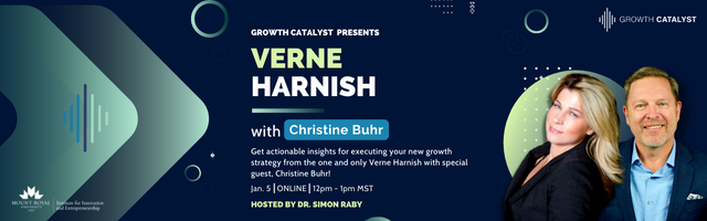 Join us to explore the scaling up journey of top Canadian Founder and Entrepreneur Christine Buhr, with special guest Scaling Up expert Verne Harnish.