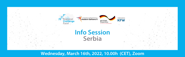  Info Session in Serbia will be held on Wednesday, March 16th, 2022, at 10:00h (CET) via Zoom.