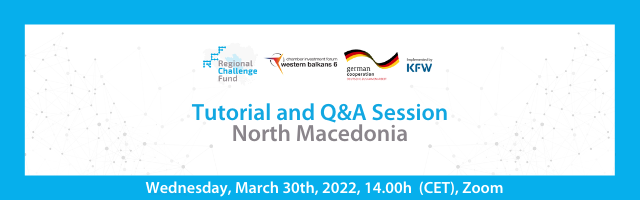 Tutorial and Q&A Session in North Macedonia will be held on Wednesday, March 30th, 2022, at 14:00h (CET) via Zoom.