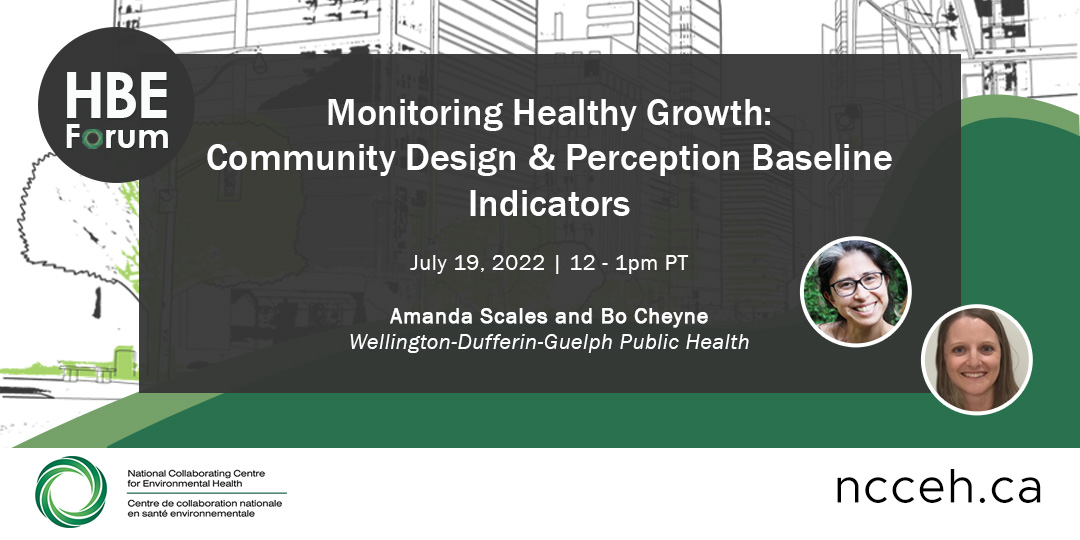 Monitoring Healthy Growth: Community Design & Perception Baseline Indicators