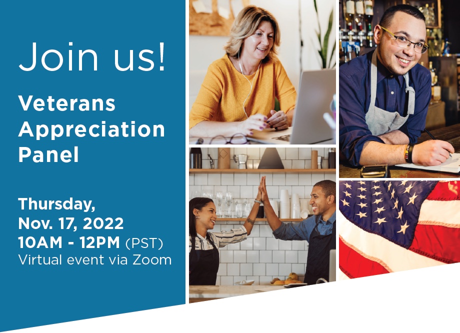 The San Diego County Regional Airport Authority invites you to join us at our Veterans Appreciation Panel on November 17, 2022 from 10am to 12pm PST. The event will be hosted virtually via Zoom.