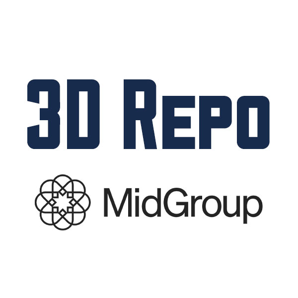 3D Repo and Mid Group logos