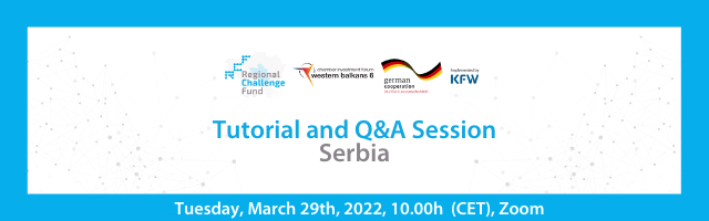 Tutorial and Q&A Session in Serbia will be held on Tuesday, March 29th, 2022, at 10:00h (CET) via Zoom.