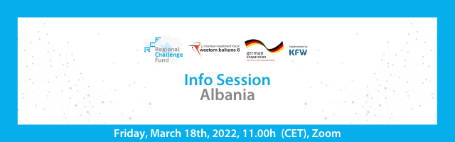 Info Session in Albania will be held on Friday, March 18th 2022, at 11:00h (CET) via Zoom. 