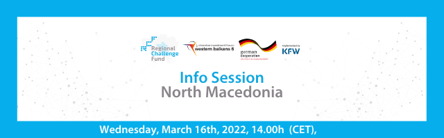  Info Session in North Macedonia will be held on Wednesday, March 16th, 2022, at 14:00h (CET) via Zoom.